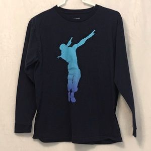 Fortnite long sleeved t-shirt w/graphics. Boys L.